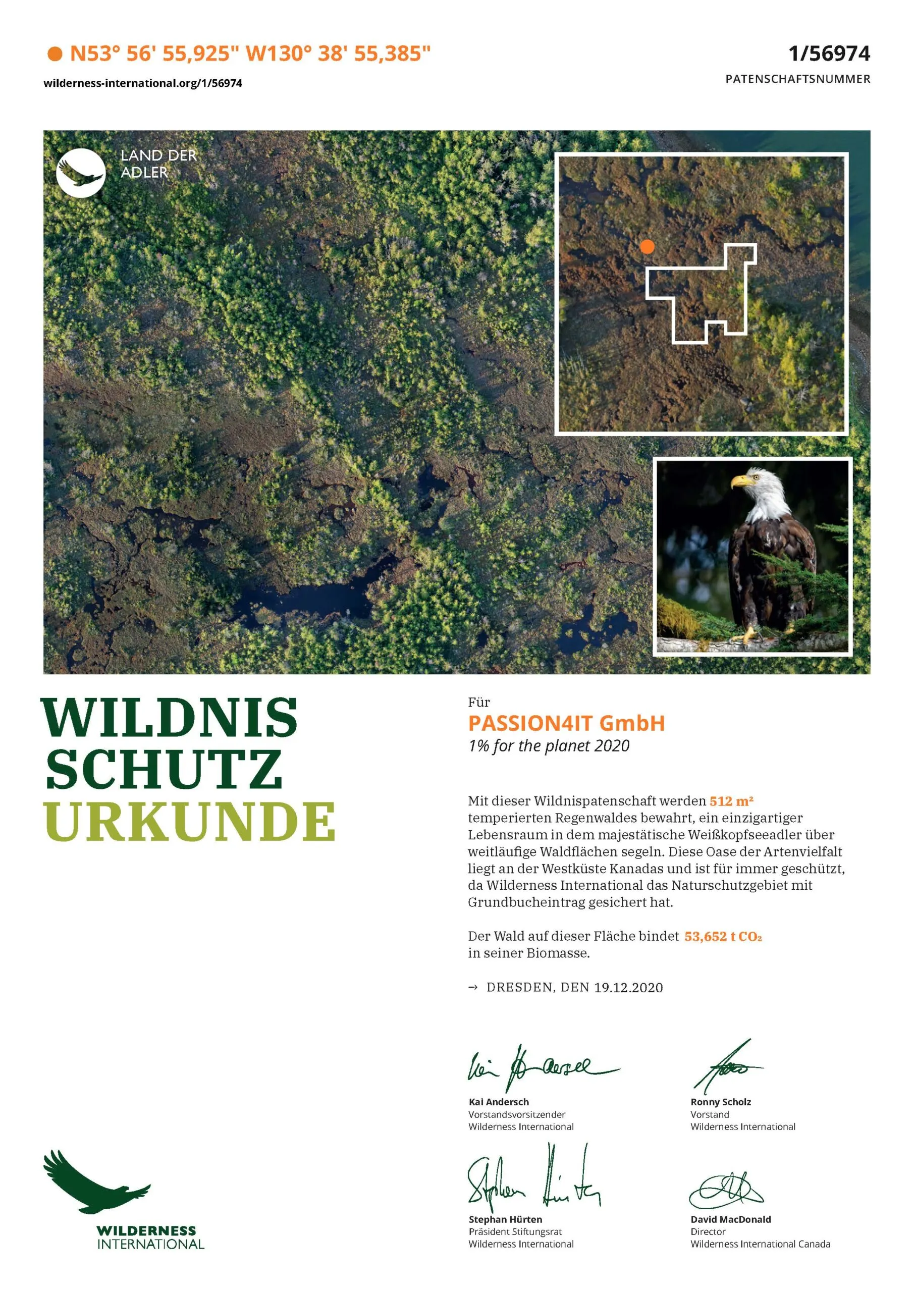 Wilderness protection certificate 3